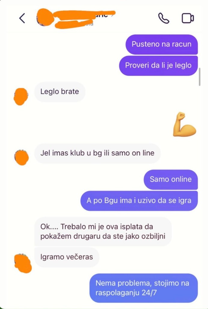Potvrda isplate igrača